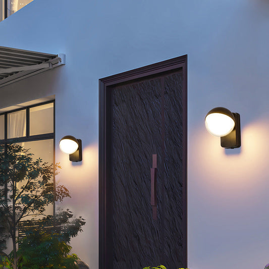 Minimalist Globe Aluminum Plastic LED Wall Sconce Lamp