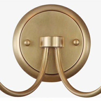 Traditional Column Copper Glass 1/2-Light Wall Sconce Lamp