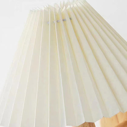 Nordic Cone Wood Paper 1-Light Wall Sconce Lamp