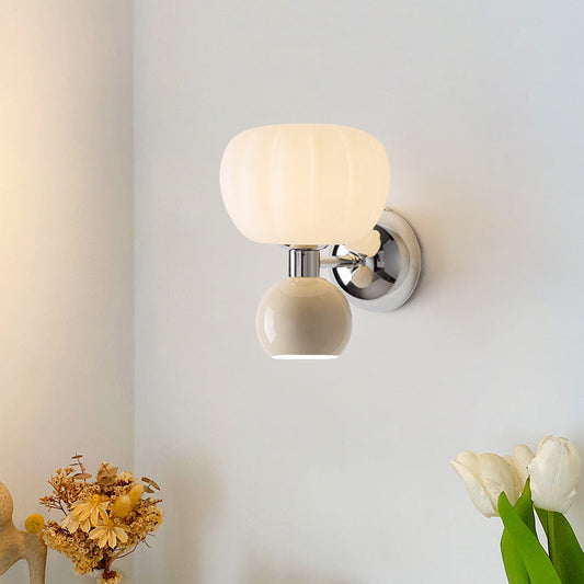 Creative Oval Iron Plastic 2-Light Wall Sconce Lamp