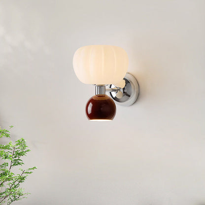 Creative Oval Iron Plastic 2-Light Wall Sconce Lamp