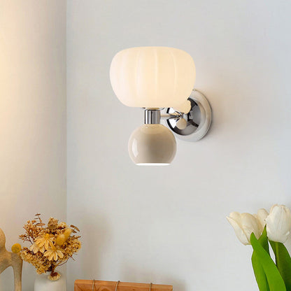Creative Oval Iron Plastic 2-Light Wall Sconce Lamp