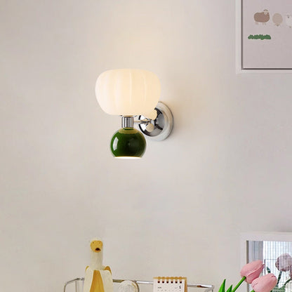 Creative Oval Iron Plastic 2-Light Wall Sconce Lamp