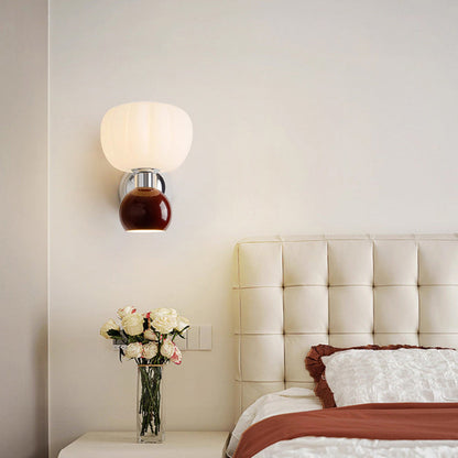 Creative Oval Iron Plastic 2-Light Wall Sconce Lamp