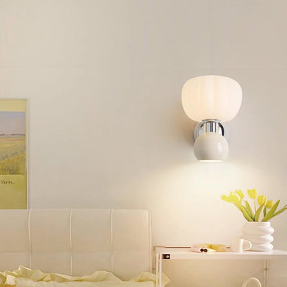 Creative Oval Iron Plastic 2-Light Wall Sconce Lamp