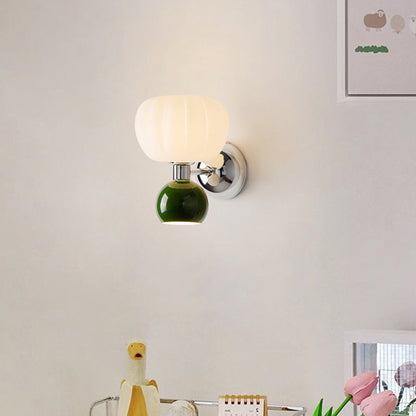 Creative Oval Iron Plastic 2-Light Wall Sconce Lamp