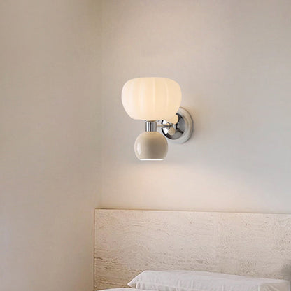 Creative Oval Iron Plastic 2-Light Wall Sconce Lamp