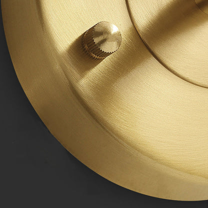 Luxury Drum Copper Fabric 1/2-Light Wall Sconce Lamp
