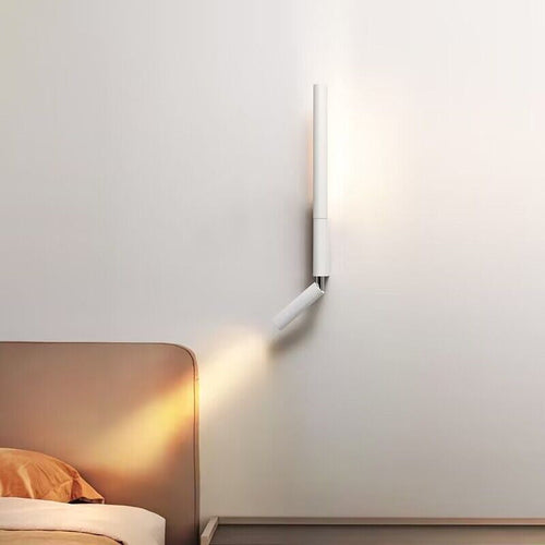 Scandinavian Column Aluminum Plastic LED Wall Sconce Lamp