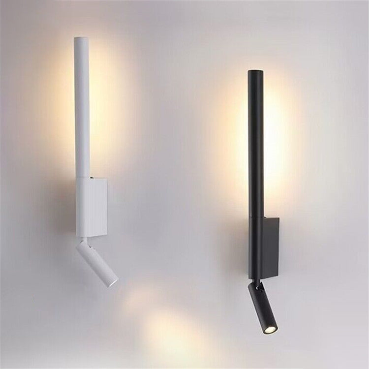 Scandinavian Column Aluminum Plastic LED Wall Sconce Lamp
