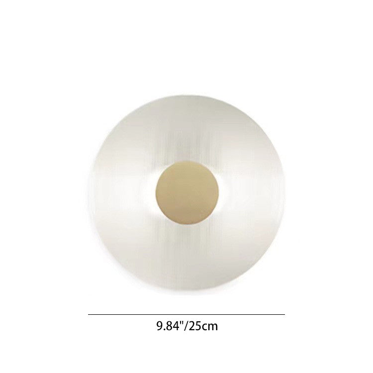 Contemporary Nordic Round Iron Glass LED Wall Sconce Lamp