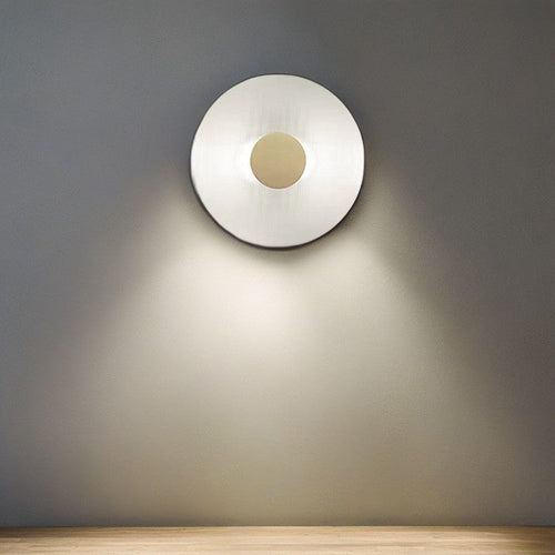 Contemporary Nordic Round Iron Glass LED Wall Sconce Lamp