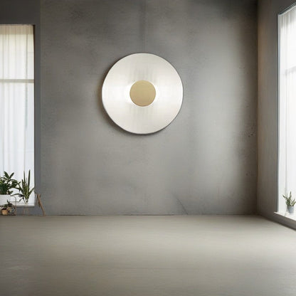 Contemporary Nordic Round Iron Glass LED Wall Sconce Lamp