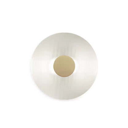Contemporary Nordic Round Iron Glass LED Wall Sconce Lamp