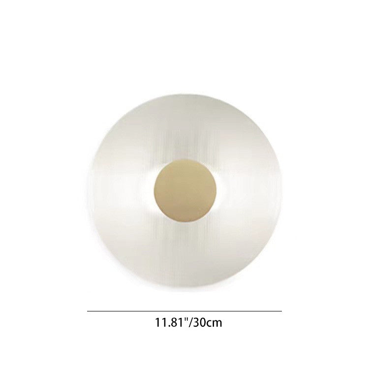 Contemporary Nordic Round Iron Glass LED Wall Sconce Lamp