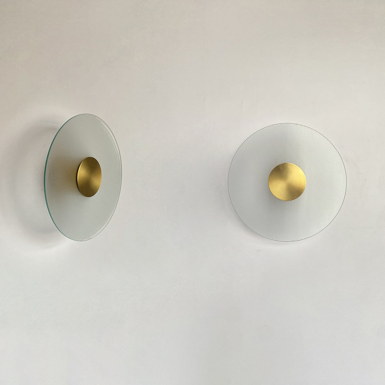 Contemporary Nordic Round Iron Glass LED Wall Sconce Lamp