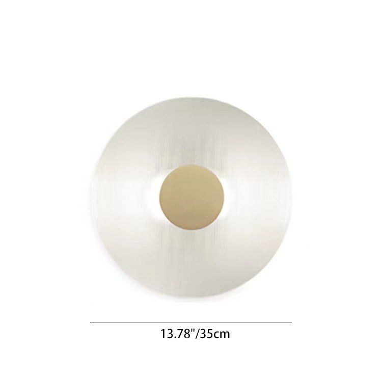 Contemporary Nordic Round Iron Glass LED Wall Sconce Lamp