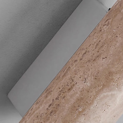 Japanese Column Wood Stone 1-Light Wall Sconce Lamp