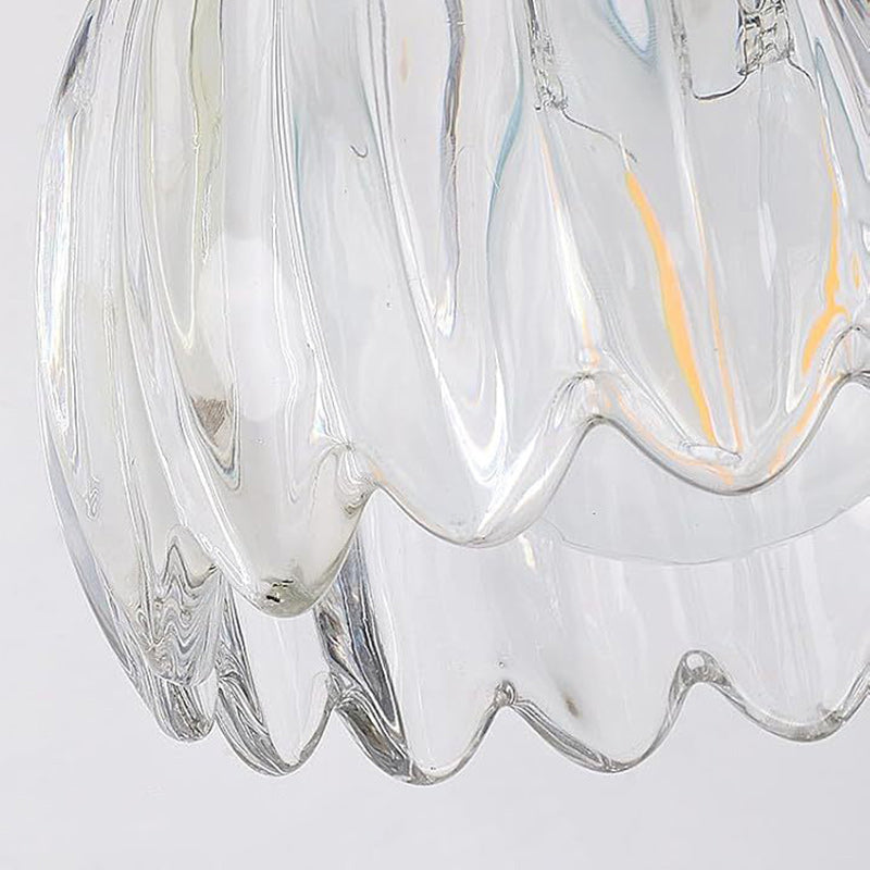Nordic Oval Copper Glass 2-Light Wall Sconce Lamp