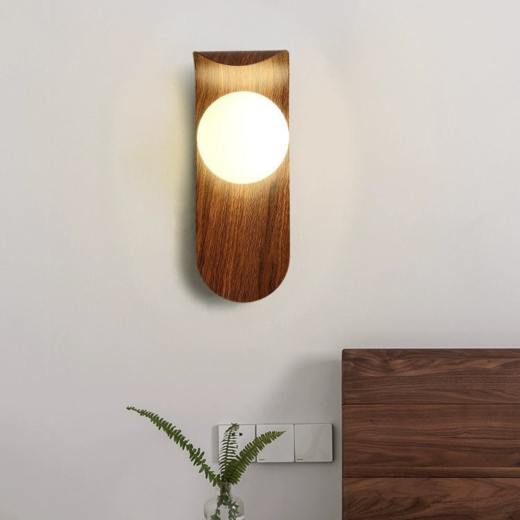 Nordic Globe Iron Glass 1-Light Wall Sconce Lamp