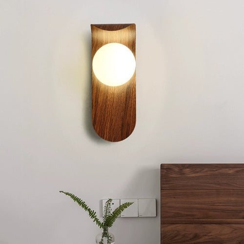 Nordic Globe Iron Glass 1-Light Wall Sconce Lamp