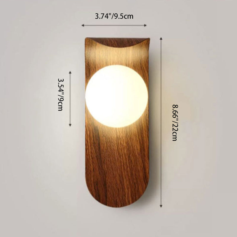 Nordic Globe Iron Glass 1-Light Wall Sconce Lamp