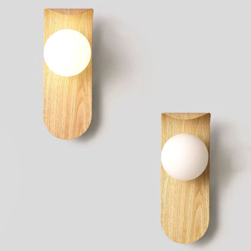 Nordic Globe Iron Glass 1-Light Wall Sconce Lamp