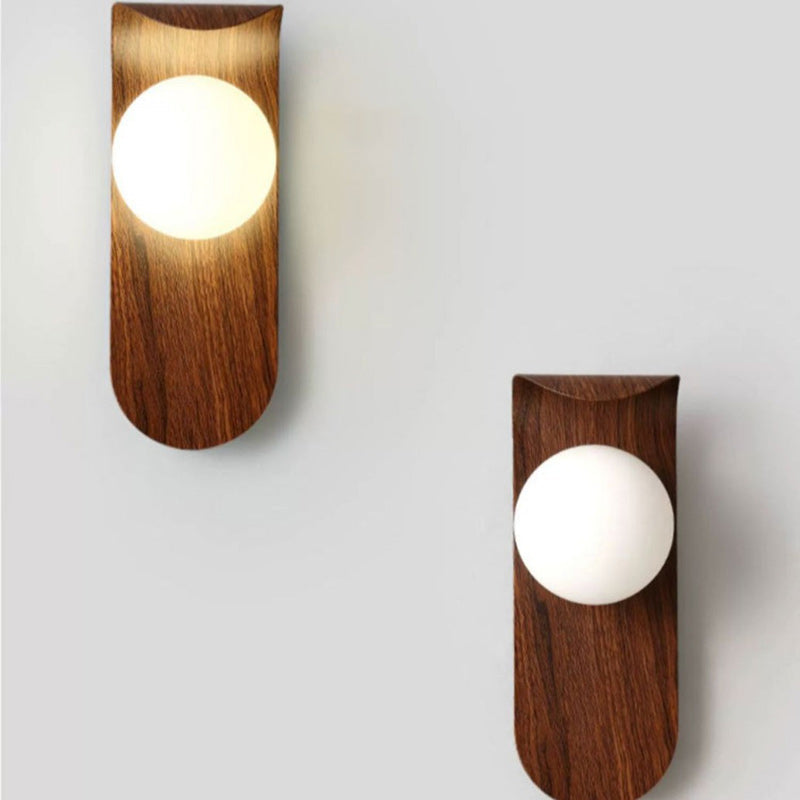 Nordic Globe Iron Glass 1-Light Wall Sconce Lamp