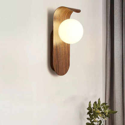 Nordic Globe Iron Glass 1-Light Wall Sconce Lamp