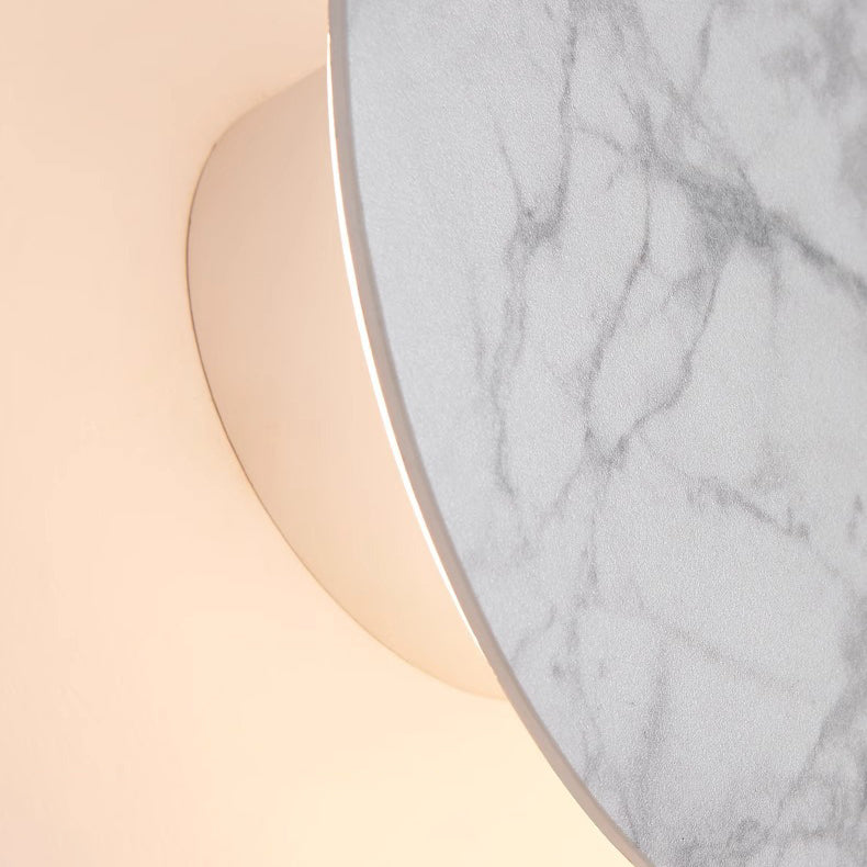 Rock Board Round Glacier Iron Acrylic LED Wall Sconce Lamp