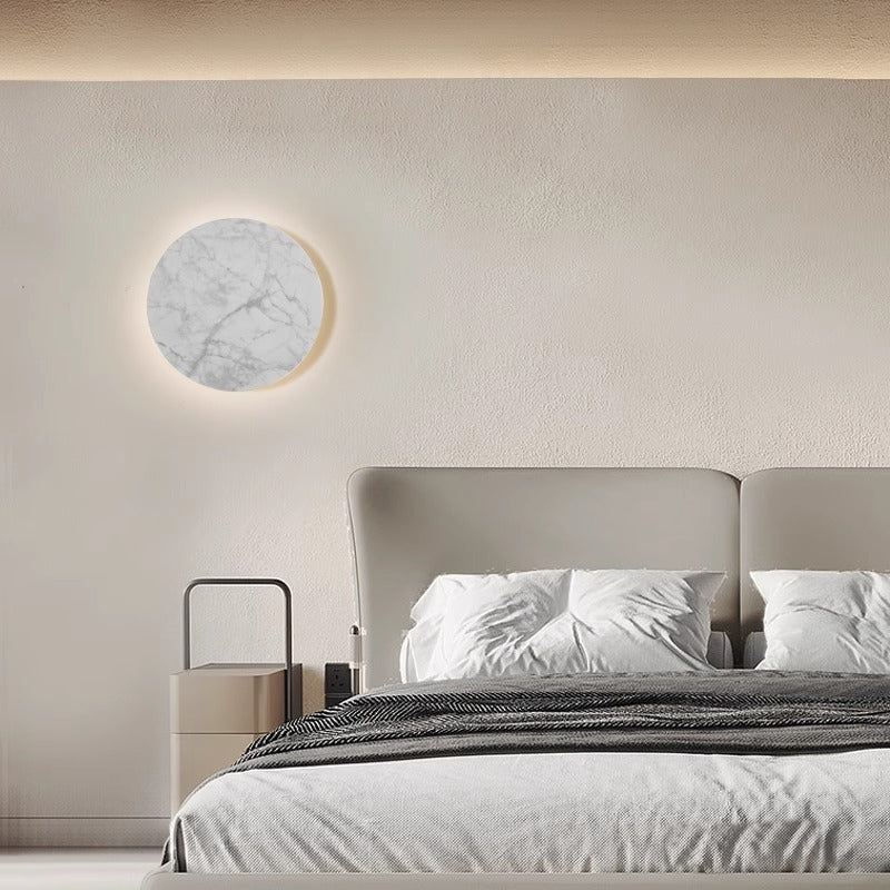 Rock Board Round Glacier Iron Acrylic LED Wall Sconce Lamp