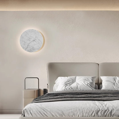 Rock Board Round Glacier Iron Acrylic LED Wall Sconce Lamp