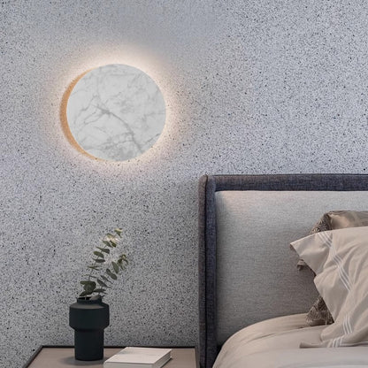 Rock Board Round Glacier Iron Acrylic LED Wall Sconce Lamp