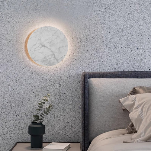 Rock Board Round Glacier Iron Acrylic LED Wall Sconce Lamp