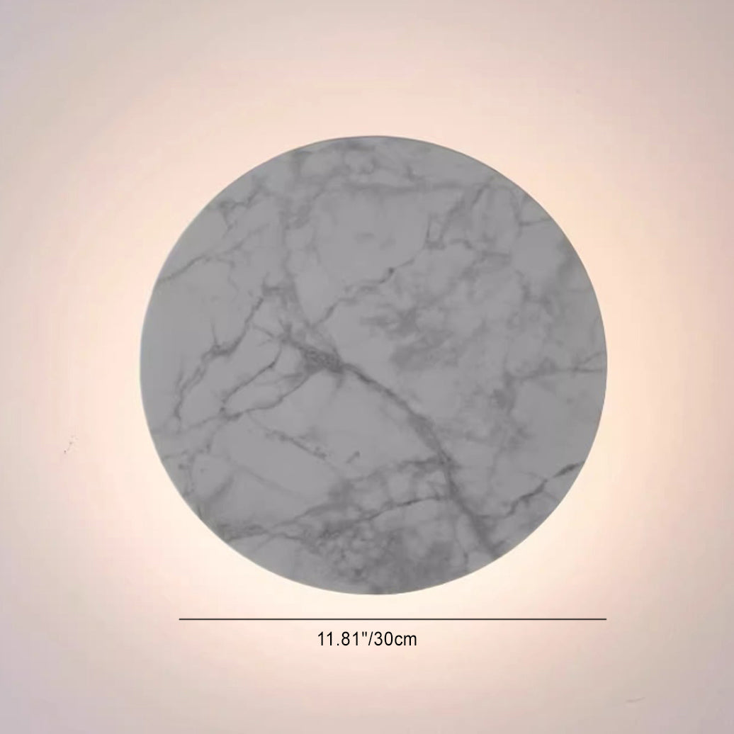 Rock Board Round Glacier Iron Acrylic LED Wall Sconce Lamp