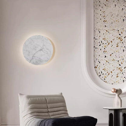 Rock Board Round Glacier Iron Acrylic LED Wall Sconce Lamp