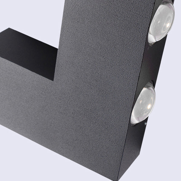 Simplicity V-Shape Aluminum Glass LED Wall Sconce Lamp