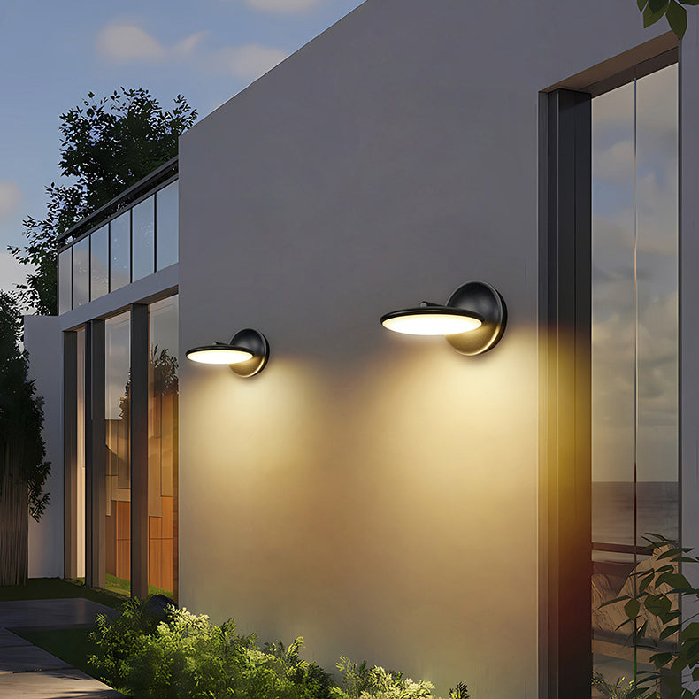 Rotatable Round Aluminum Acrylic LED Wall Sconce Lamp