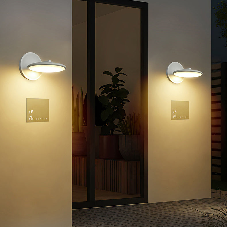 Rotatable Round Aluminum Acrylic LED Wall Sconce Lamp