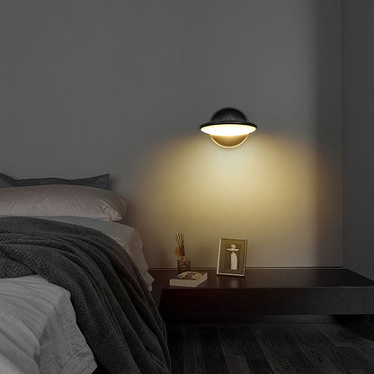 Rotatable Round Aluminum Acrylic LED Wall Sconce Lamp