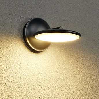 Rotatable Round Aluminum Acrylic LED Wall Sconce Lamp