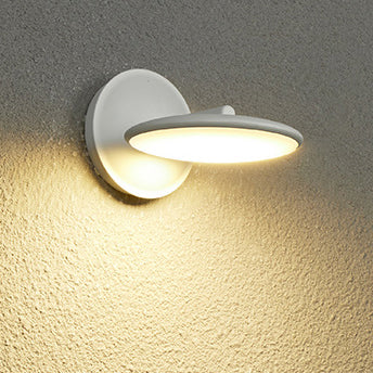 Rotatable Round Aluminum Acrylic LED Wall Sconce Lamp