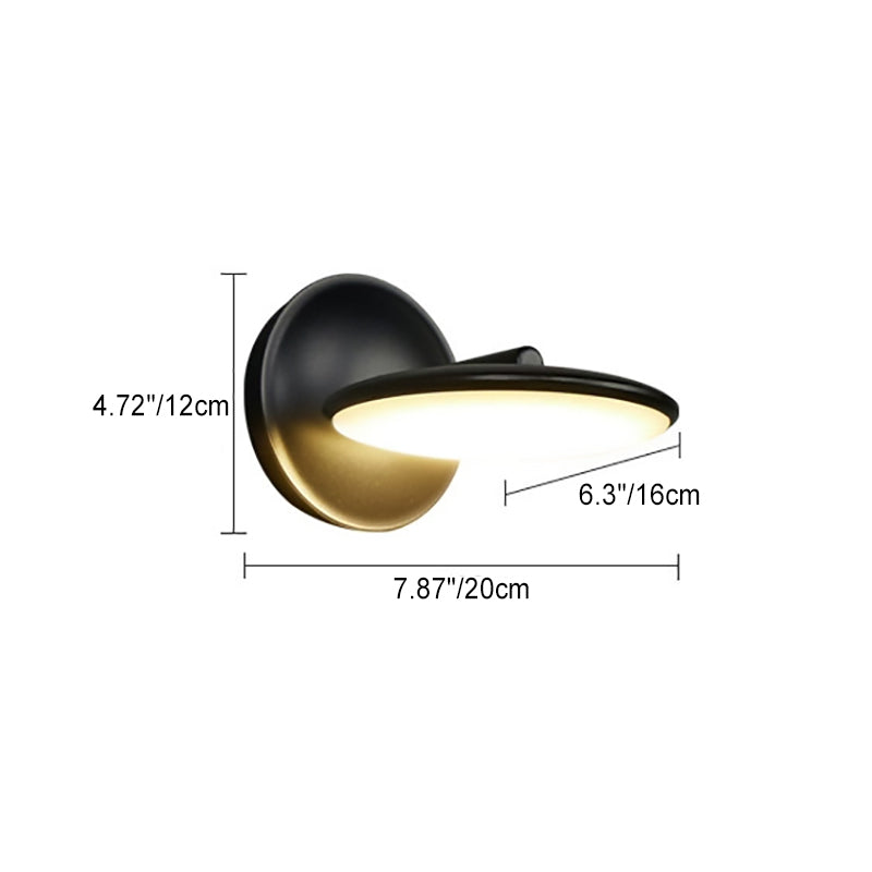 Rotatable Round Aluminum Acrylic LED Wall Sconce Lamp