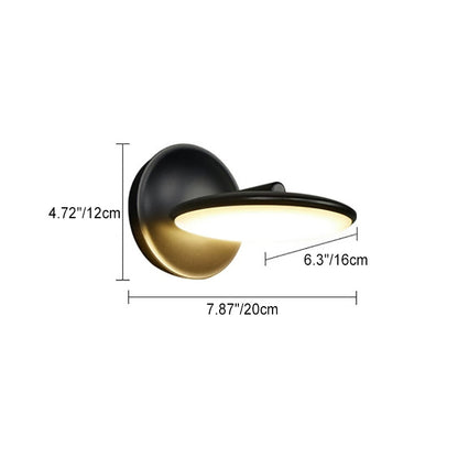 Rotatable Round Aluminum Acrylic LED Wall Sconce Lamp