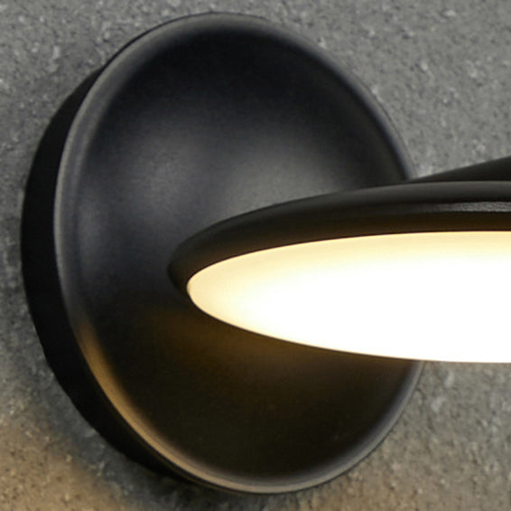 Rotatable Round Aluminum Acrylic LED Wall Sconce Lamp