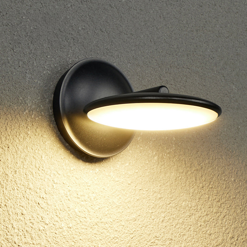 Rotatable Round Aluminum Acrylic LED Wall Sconce Lamp