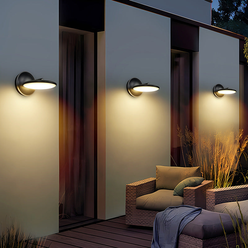 Rotatable Round Aluminum Acrylic LED Wall Sconce Lamp