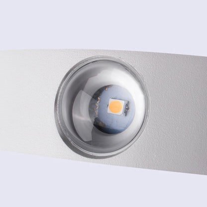 Simplicity Waterproof Aluminum Wave LED Wall Sconce Lamp