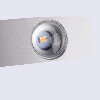 Simplicity Waterproof Aluminum Wave LED Wall Sconce Lamp