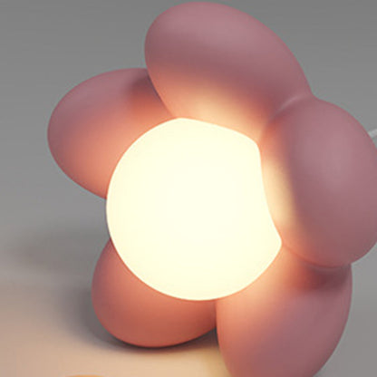 Nordic Flower Wood Resin 1-Light Wall Sconce Lamp